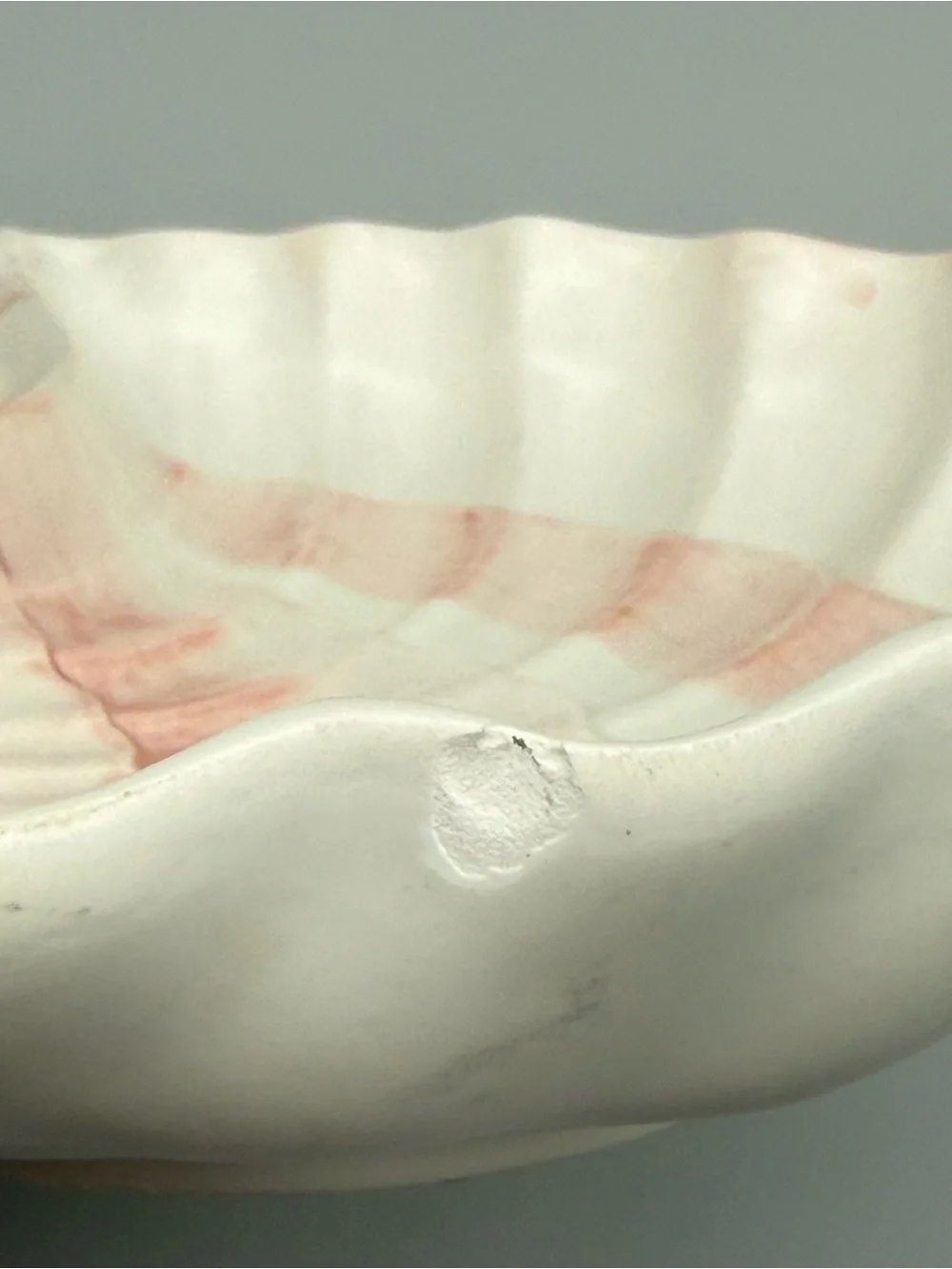 Vintage 1976 Fitz & Floyd Pink Seashell Chip Dip Platter Coastal Grandma Beach